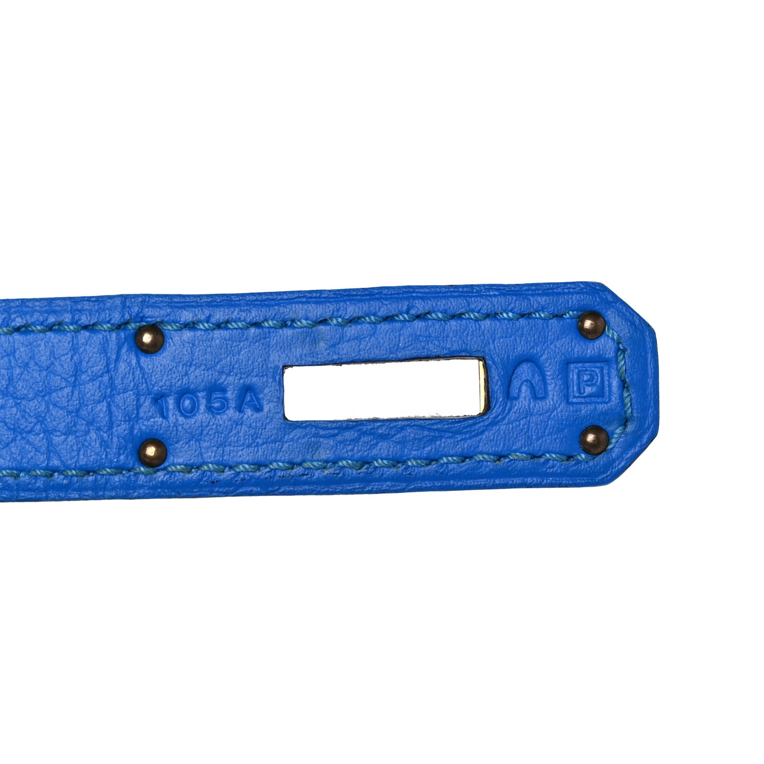 Hermes Togo Kelly Retourne 32 Bleu Hydra 7 of 9