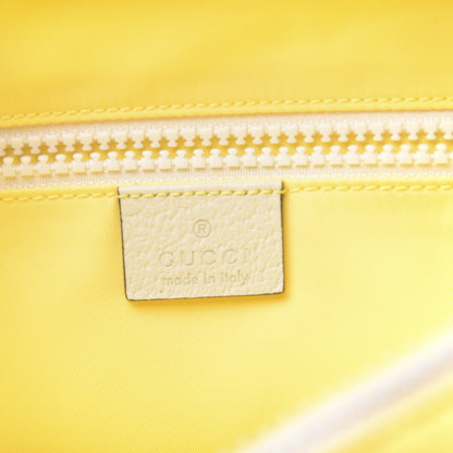 Gucci Nylon Twill Blind For Love Interlocking G Backpack Pastel Yellow Multicolor 5 of 9