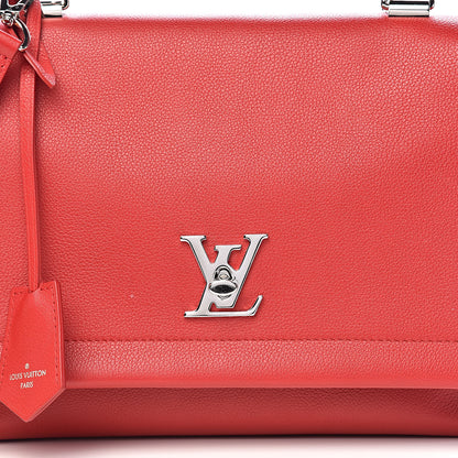 Louis Vuitton Soft Calfskin Lockme II Top Handle Rubis 13 of 14