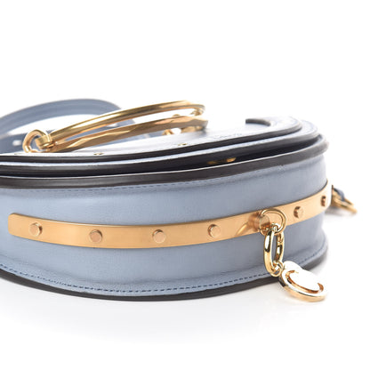 Chloe Calfskin Small Nile Bracelet Minaudiere Bag Washed Blue 7 of 8