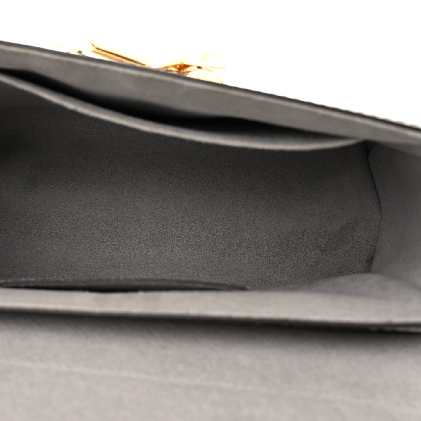 Epi Twist Shoulder Bag MM Gris Cloudy