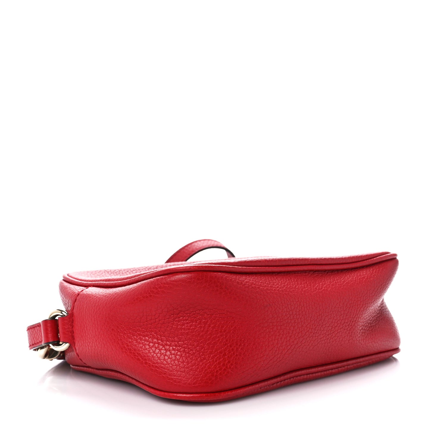 Pebbled Calfskin Small Soho Disco Bag Tabasco Red