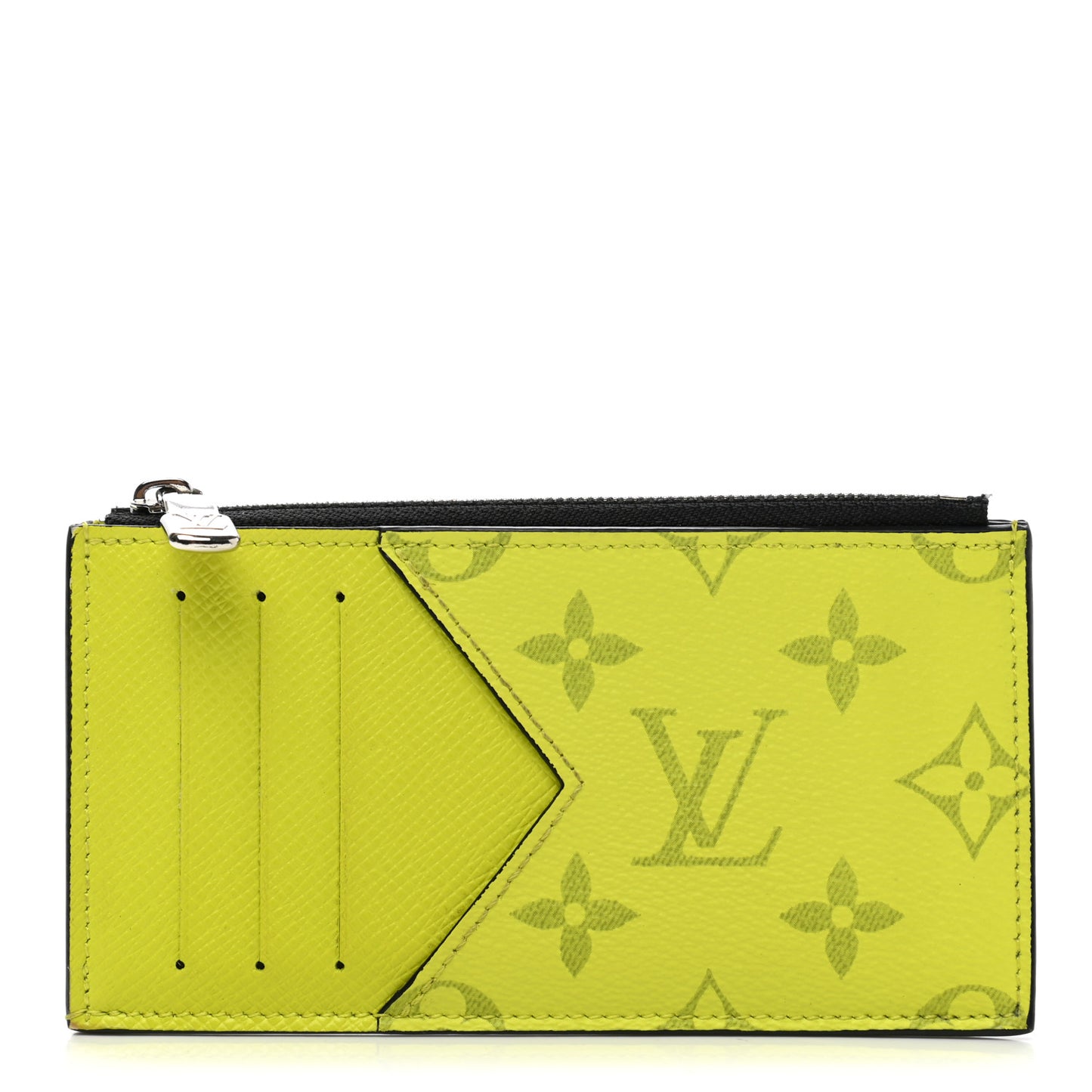 Monogram Taiga Coin Card Holder Yellow