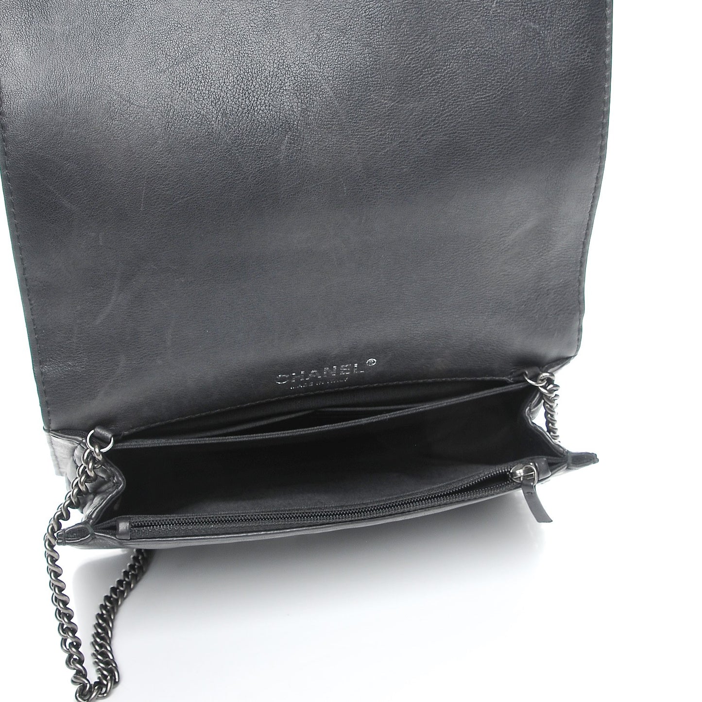 Calfskin Small Boy Reverso Flap Black
