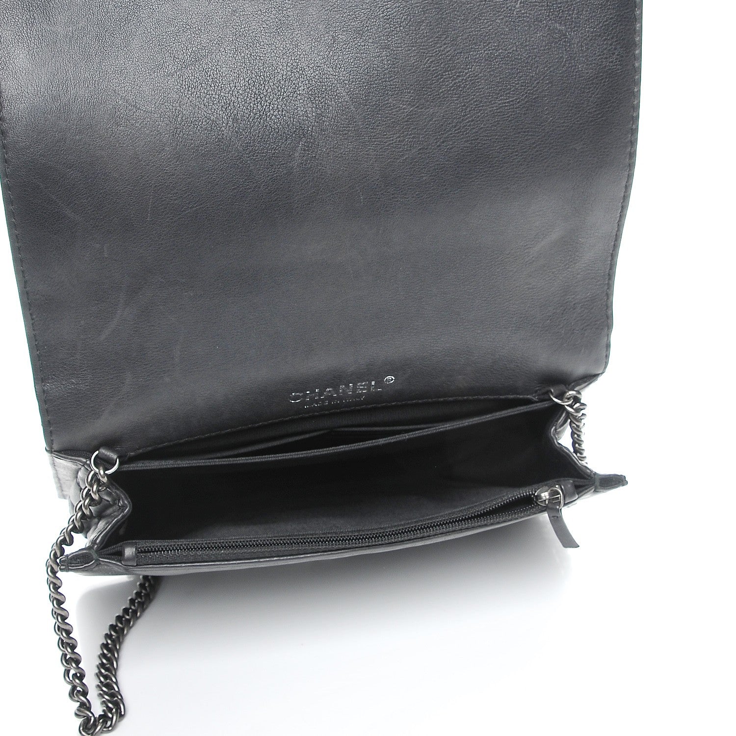Chanel Calfskin Small Boy Reverso Flap Black 5 of 7