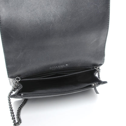 Chanel Calfskin Small Boy Reverso Flap Black 5 of 7