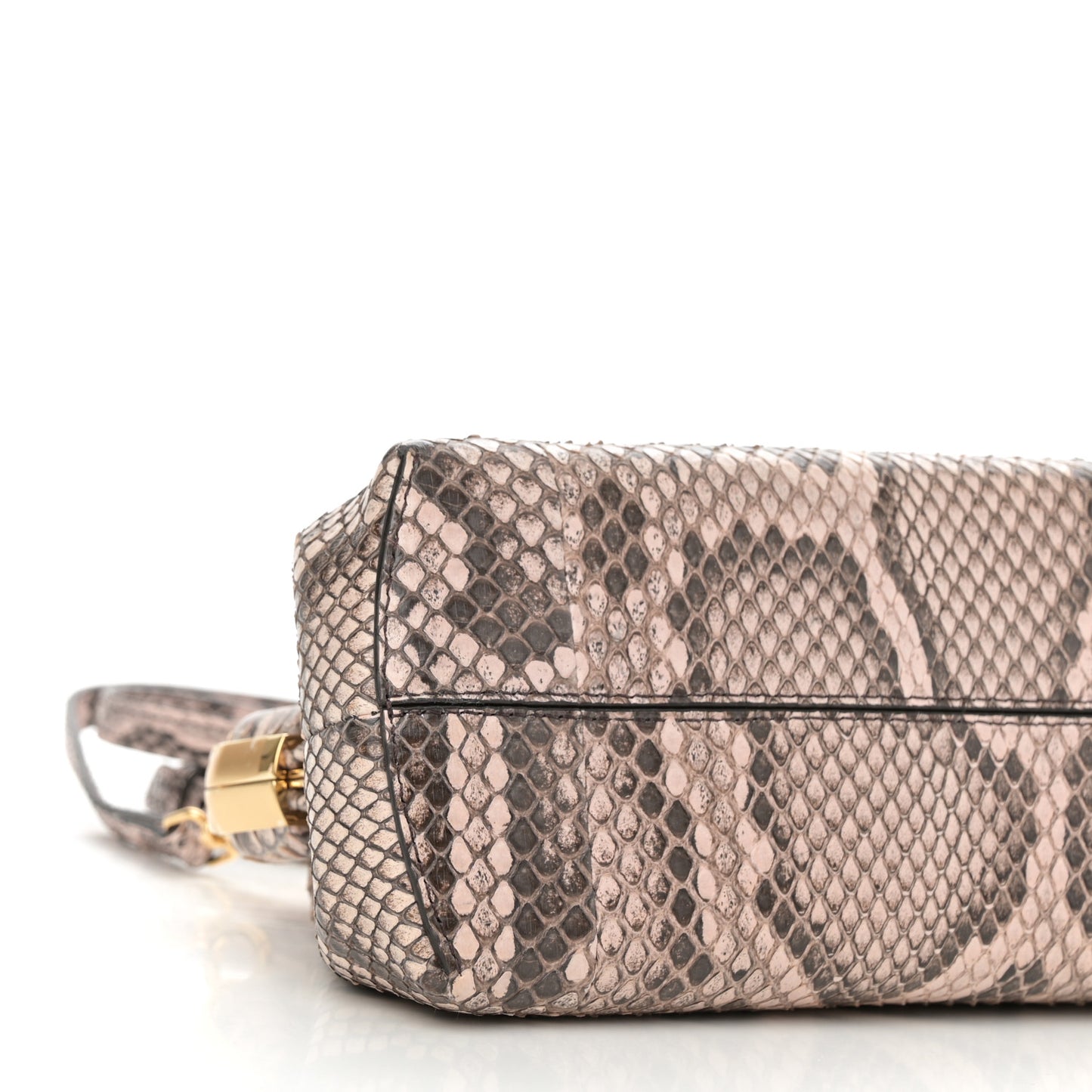 Snakeskin Small Fendi First Light Pink