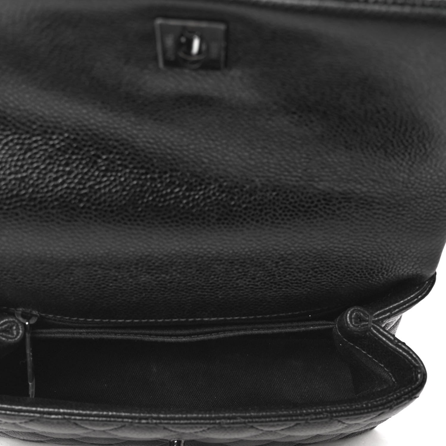 Chanel Caviar Quilted Mini Coco Handle Flap So Black 4 of 4