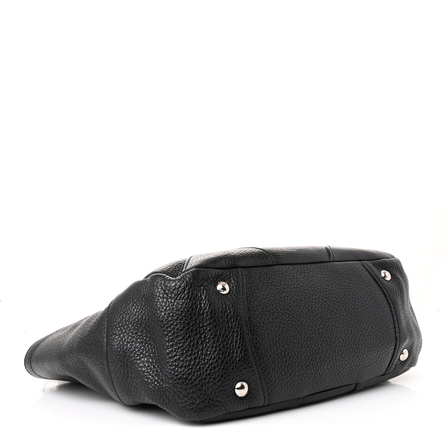 Vitello Daino Side Pocket Tote Black
