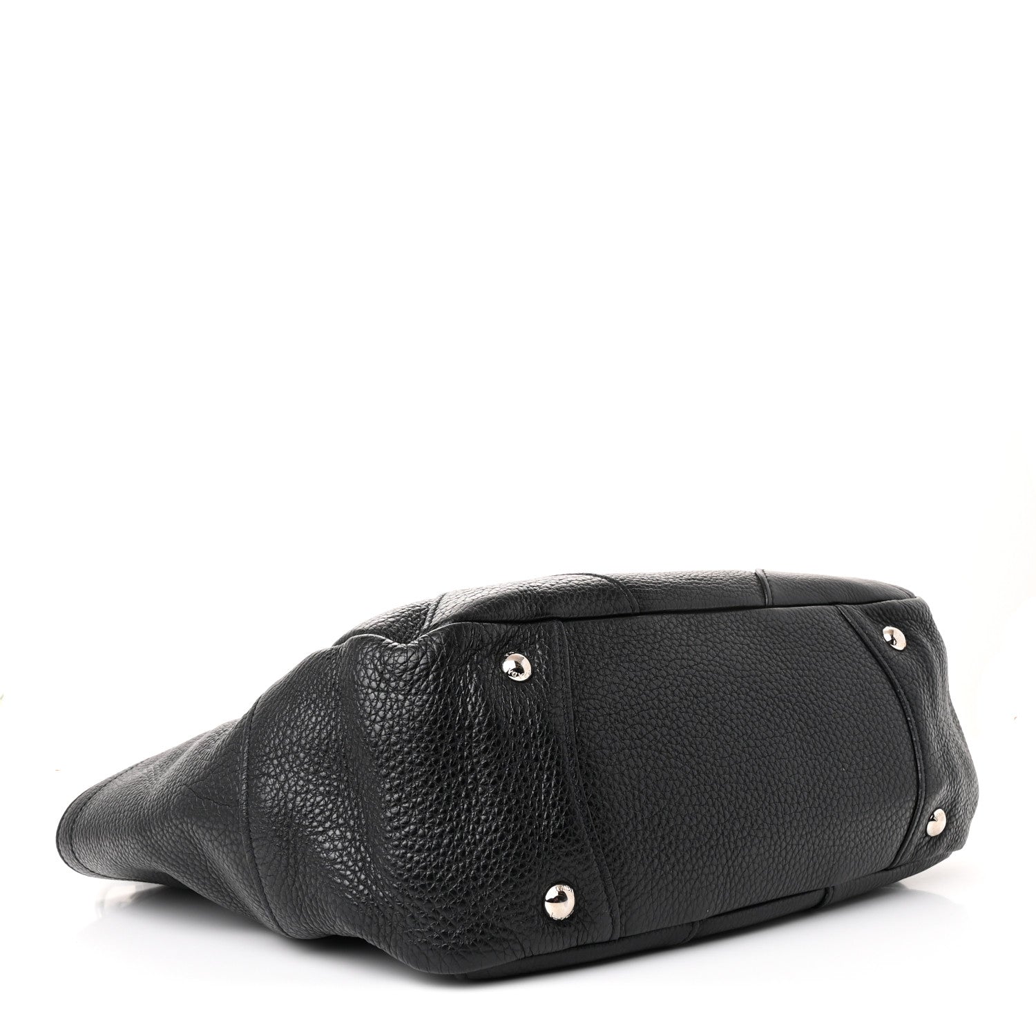 Prada Vitello Daino Side Pocket Tote Black 4 of 10
