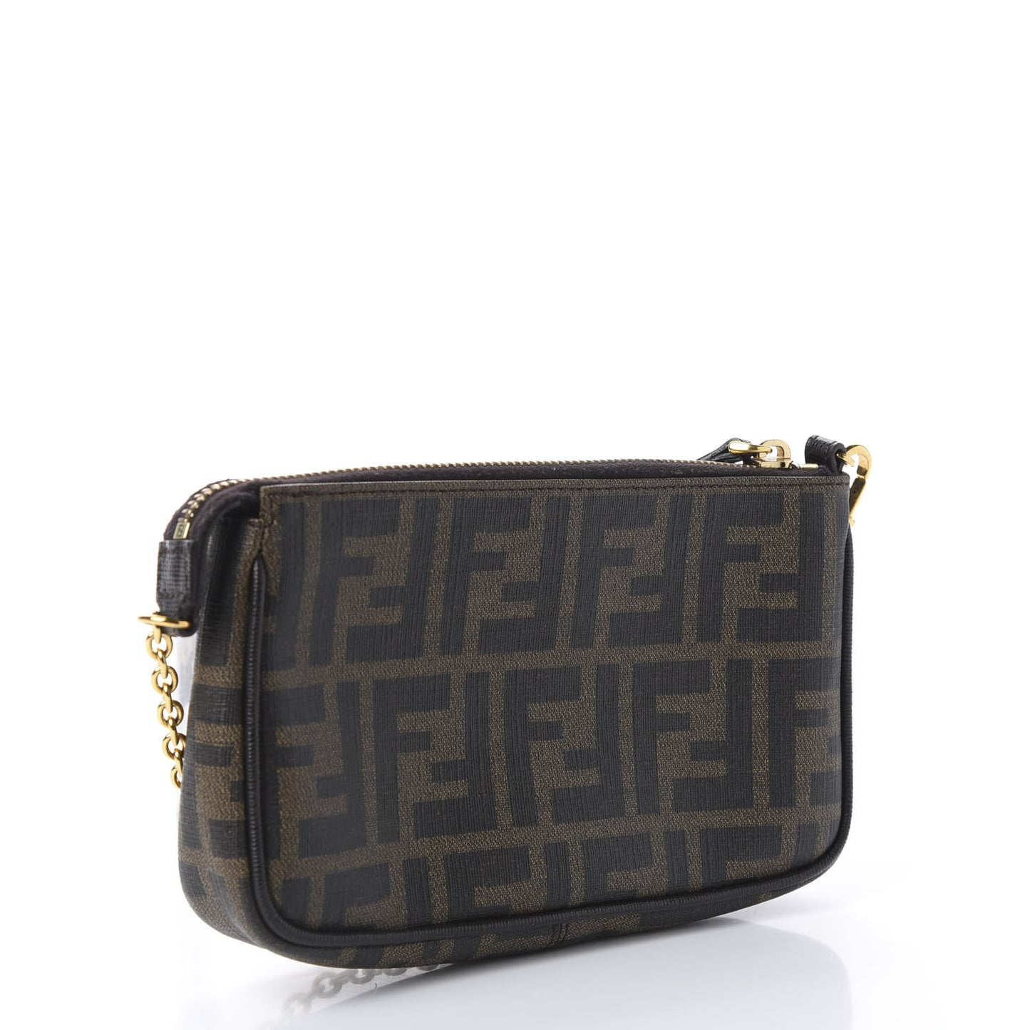 Zucca Spalmati Vitello Elite Pochette Tobacco Ebano