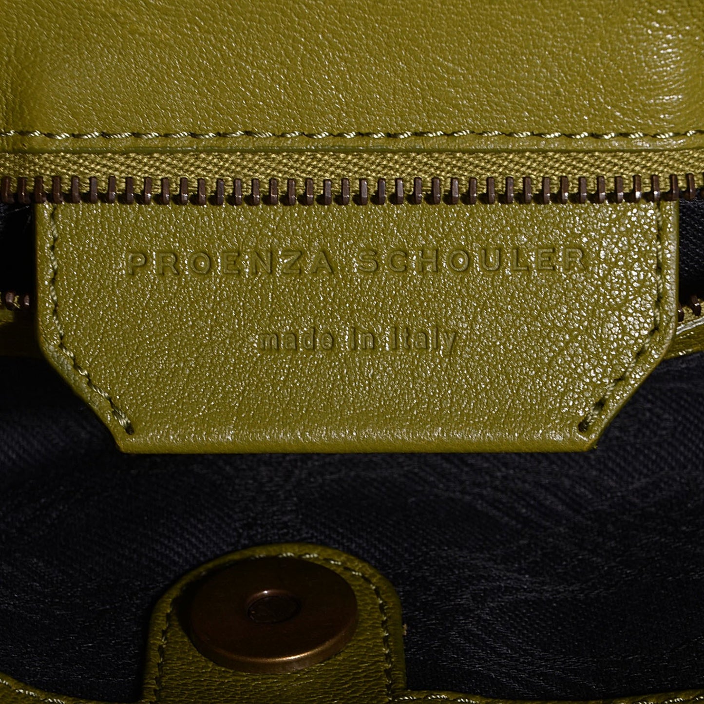 Lambskin Medium PS1 Satchel Olive