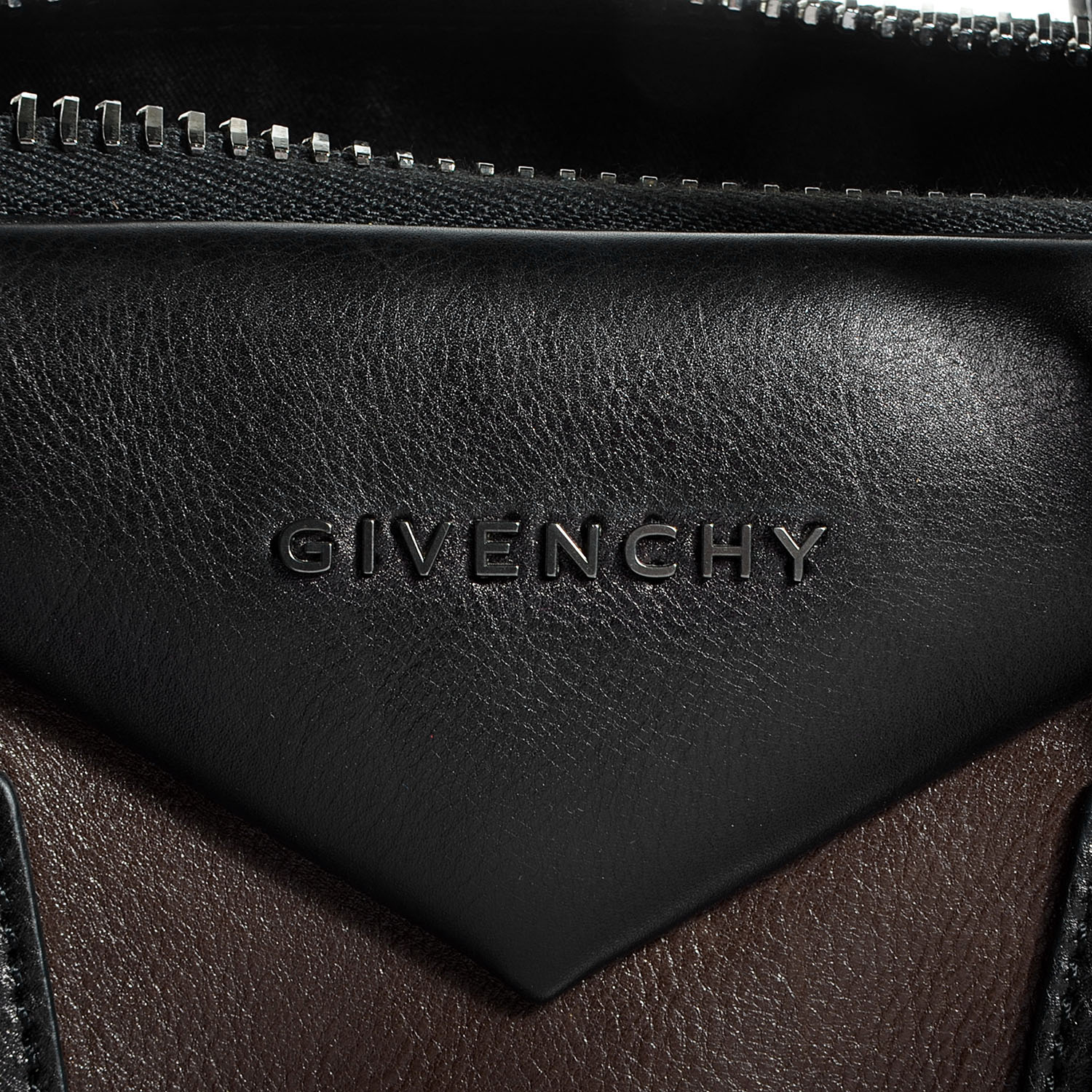 Givenchy Calfskin Medium Bi-Color Antigona Brown Black 10 of 12