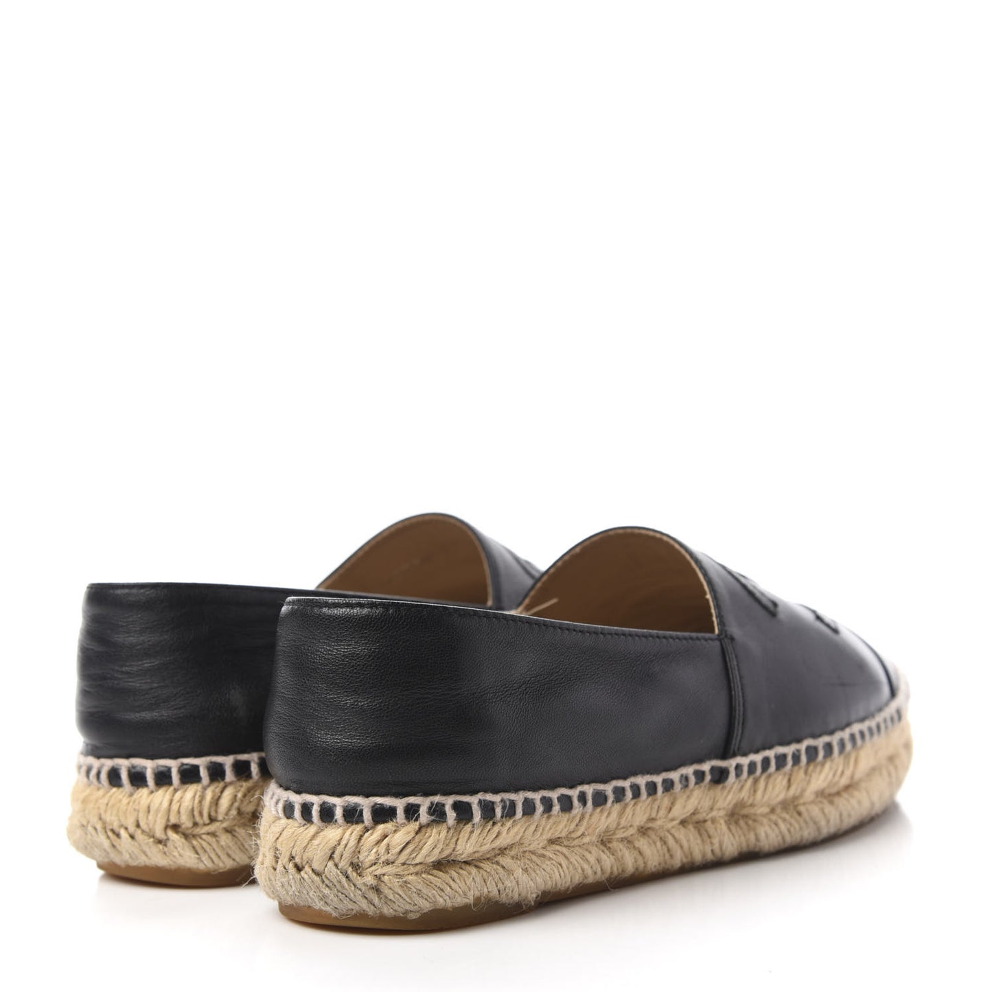 Lambskin CC Espadrilles 36 Black