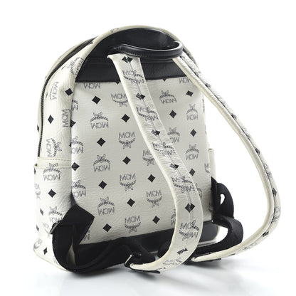 MCM Visetos Small Sprinkle Stud Stark Backpack White 2 of 15