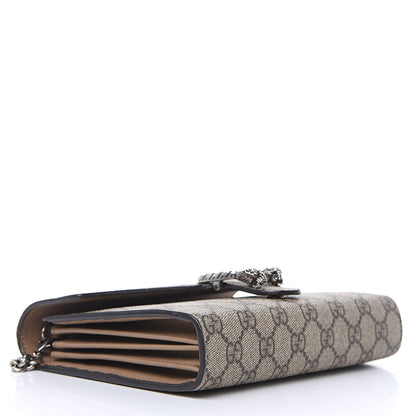 Gucci GG Supreme Monogram Mini Dionysus Chain Wallet Beige Taupe 4 of 12