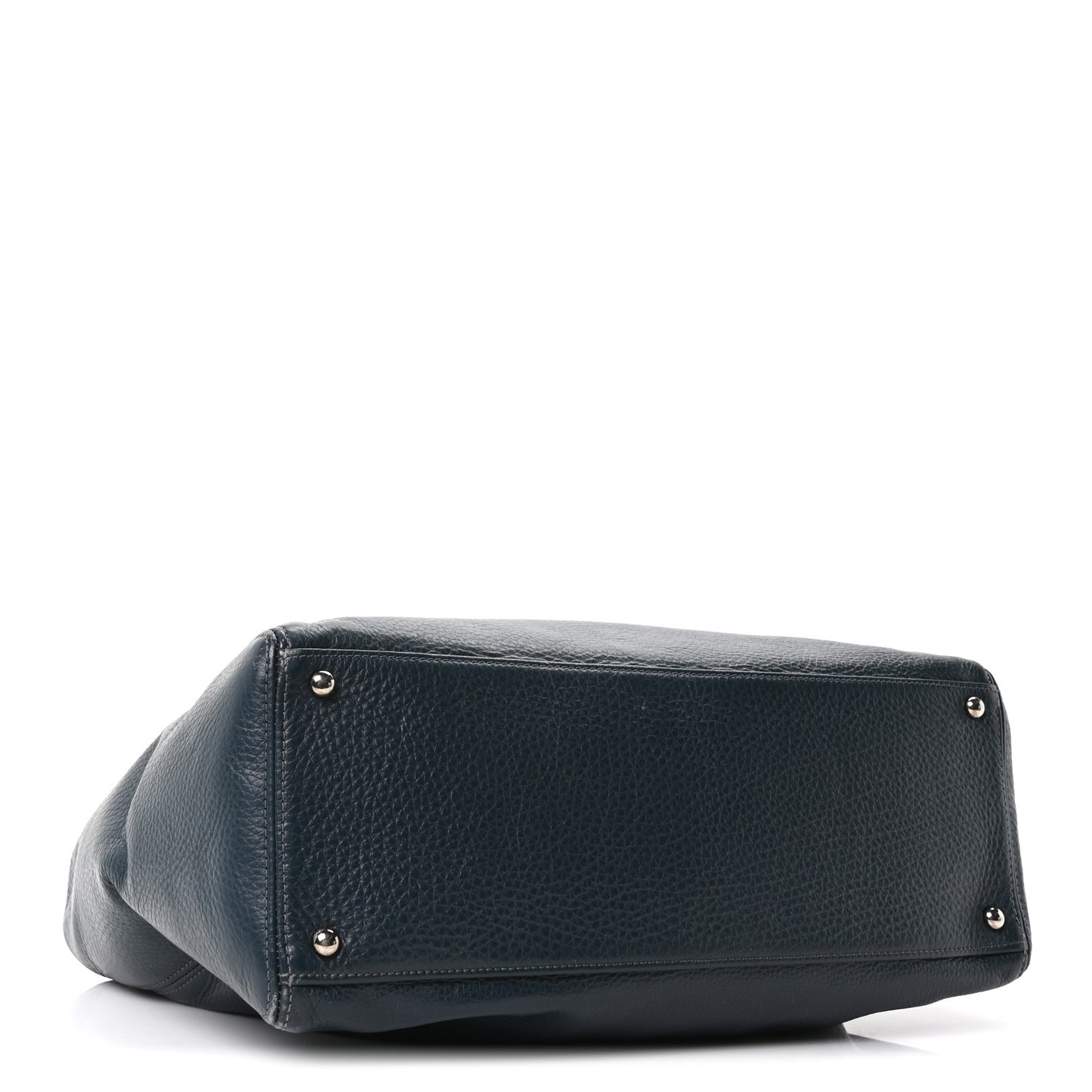 Calfskin Cerf Executive Shopper Tote Blue