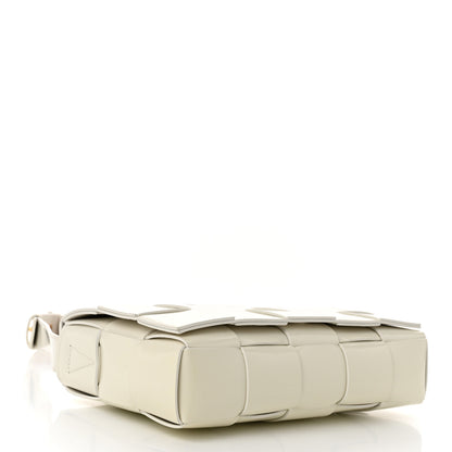 Bottega Veneta Patent Maxi Intrecciato Cassette Crossbody Bag White 4 of 11