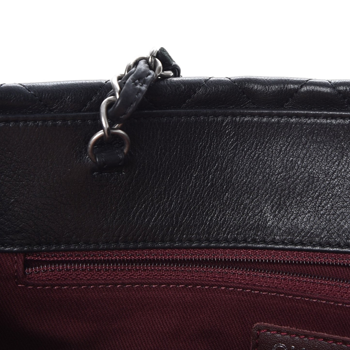 Calfskin Quilted Istanbul Small Tote Black