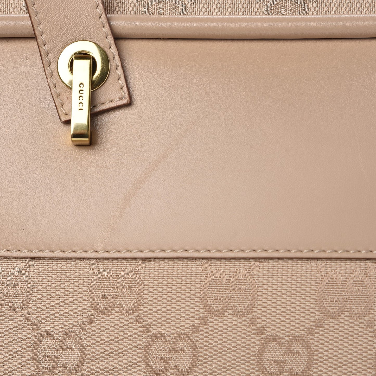 Monogram Satchel Beige
