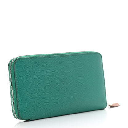 Hermes Epsom Silk'In Wallet Vert Vertigo 3 of 13