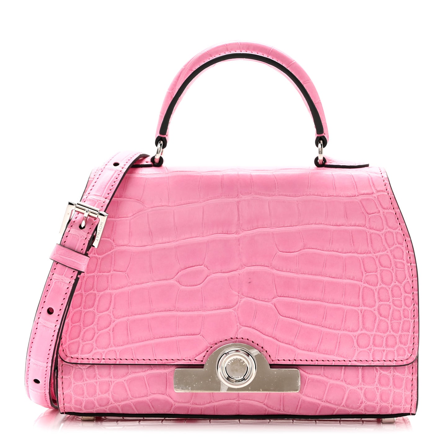 Matte Crocodile Rejane BB Pink