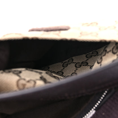 Gucci GG Monogram Double Pocket Belt Bag Dark Brown 6 of 11