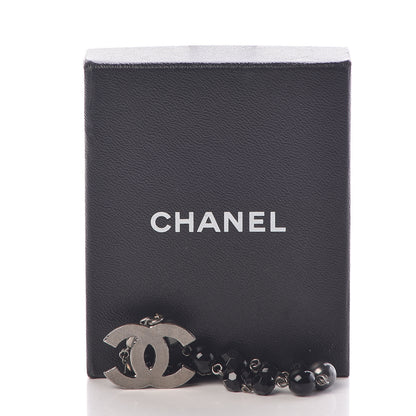 Chanel Ruthenium Bead CC Bracelet Black 7 of 7