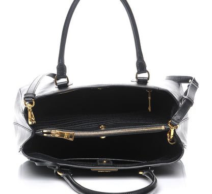 Prada Saffiano Lux Medium Tote Nero Black 5 of 10