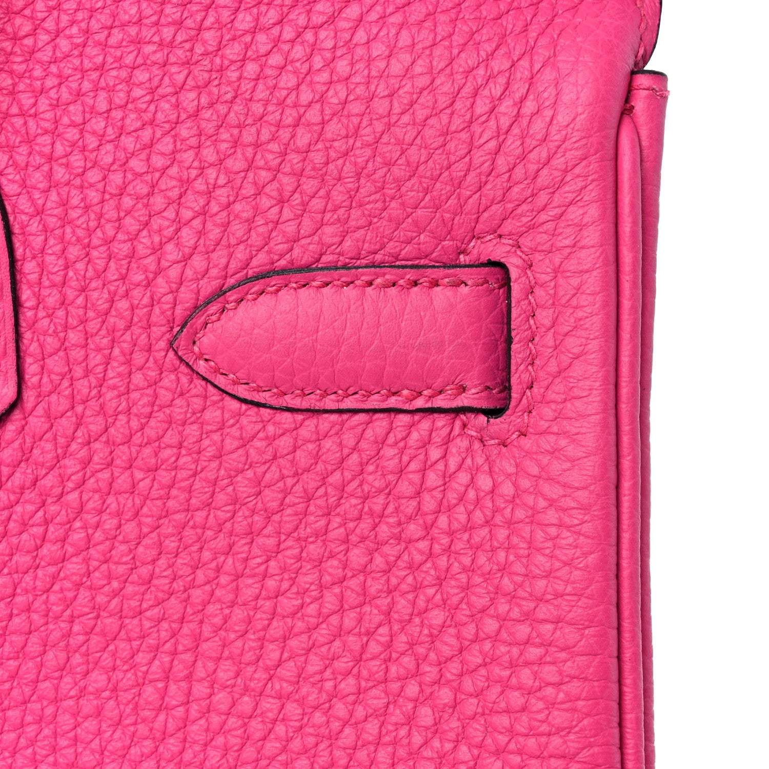Hermes Taurillon Clemence Birkin 30 Rose Shocking 12 of 13