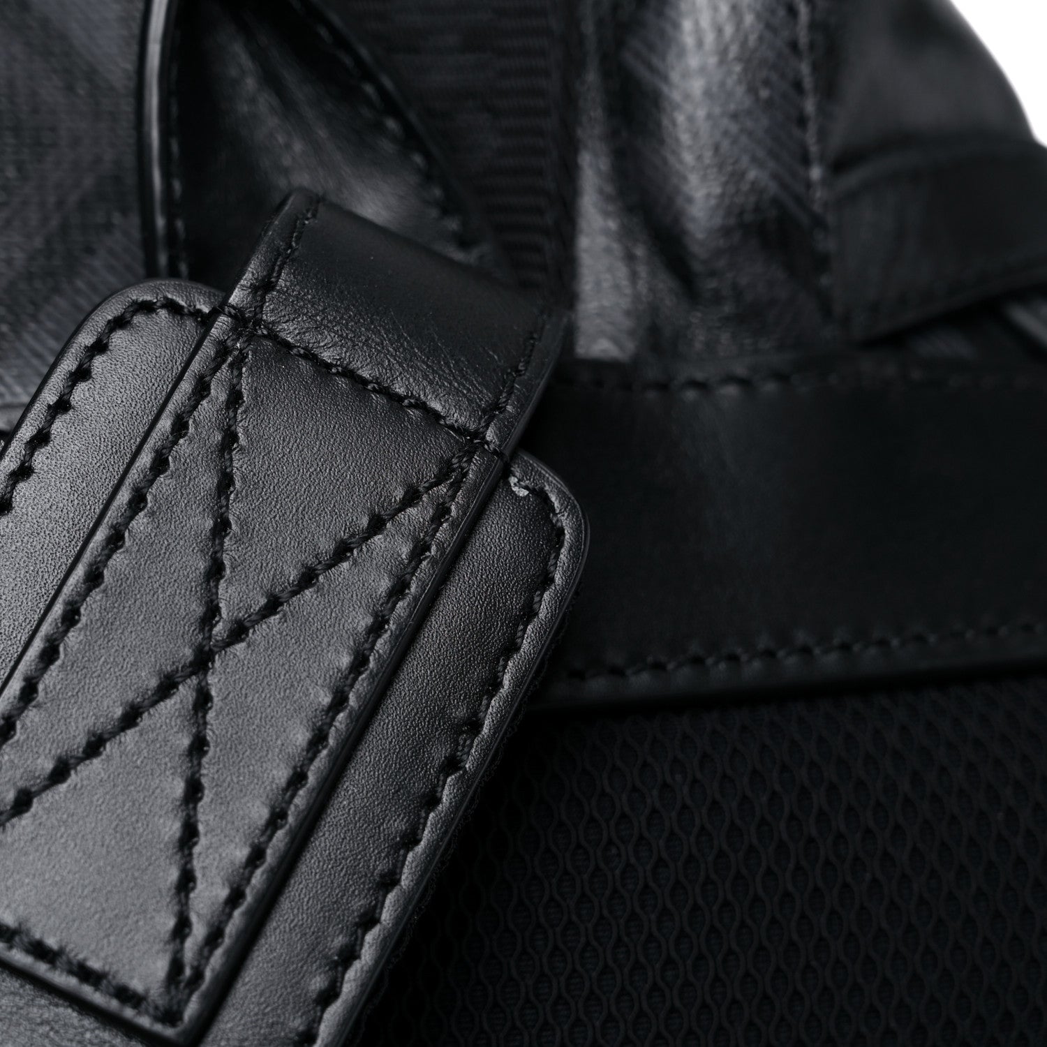 Christian Dior Canvas CD Diamond Hit The Road Backpack Black 10 of 10