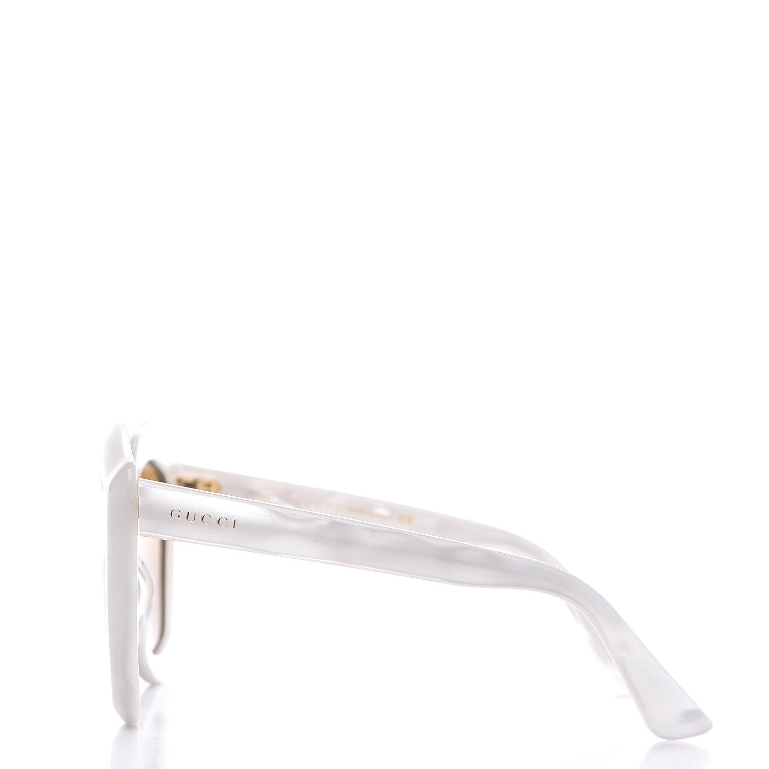 Gucci Cat Eye GG0117S Sunglasses White 3 of 6