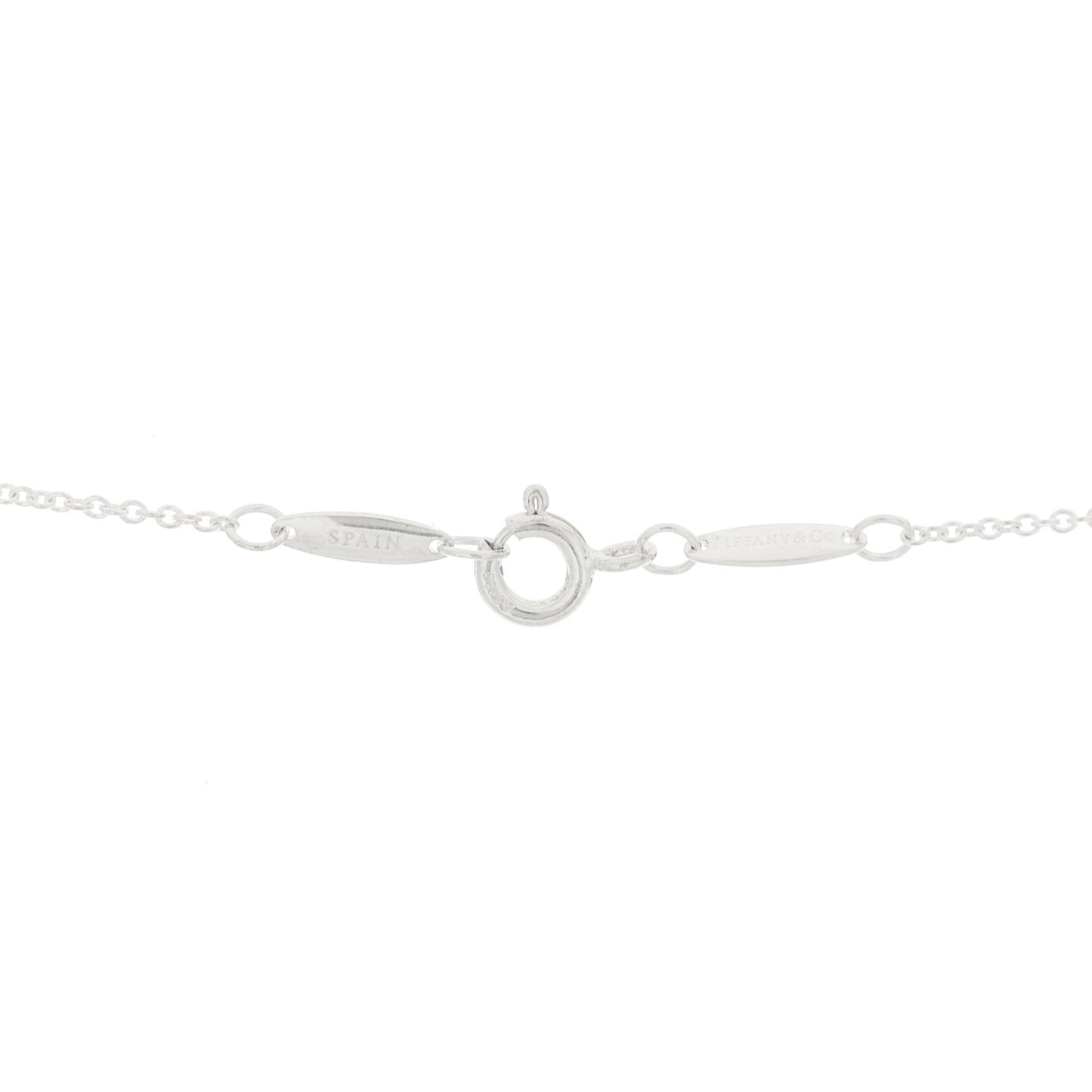 Sterling Silver 11mm Elsa Peretti Bean Pendant Necklace