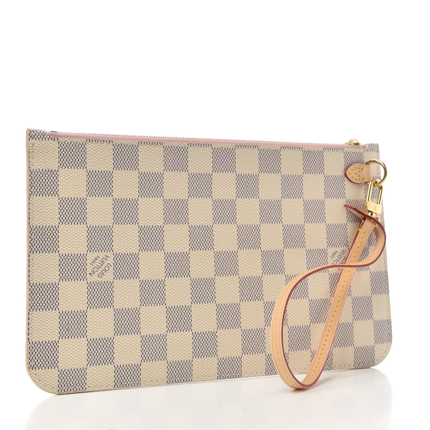 Louis Vuitton Damier Azur Neverfull MM GM Pochette Rose Ballerine 3 of 6