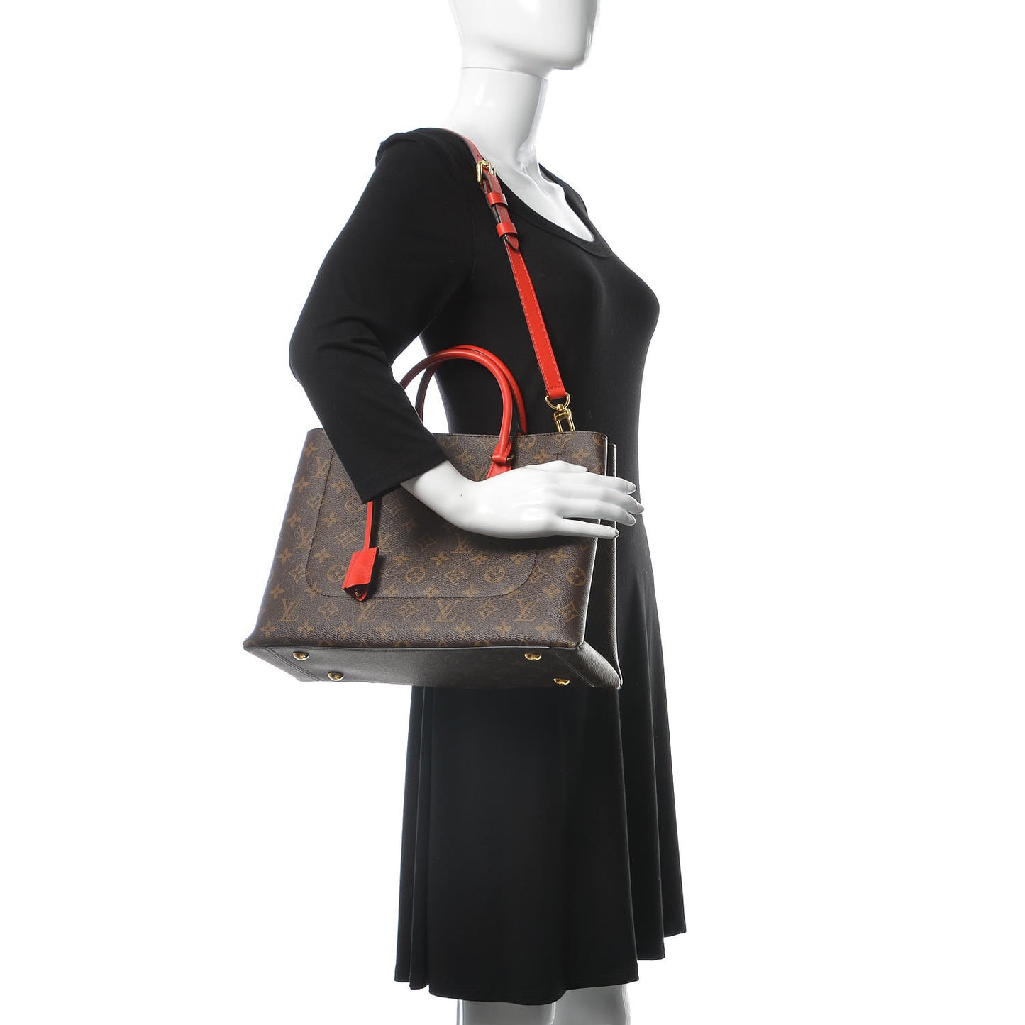 Monogram Flower Tote Coquelicot