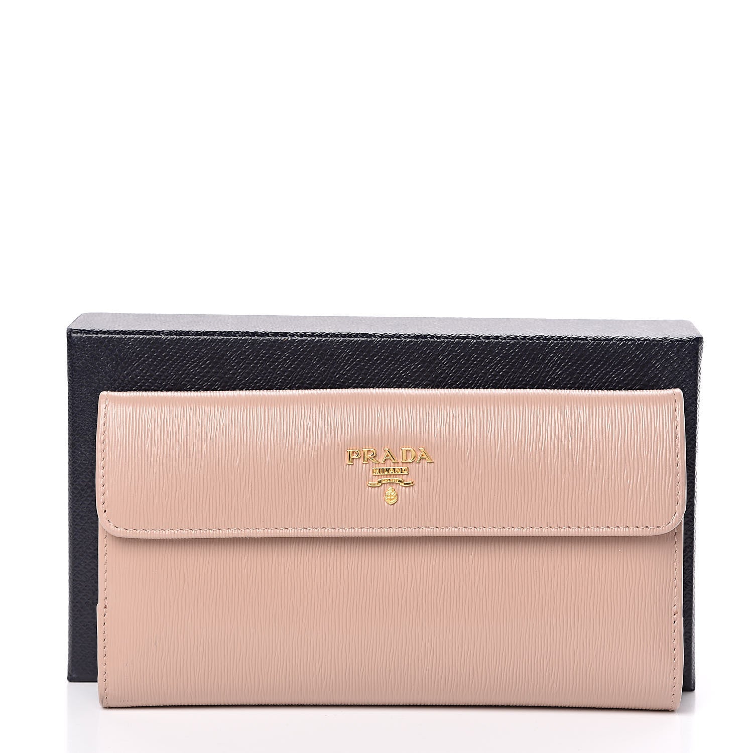 Prada Vitello Move Continental Flap Wallet Cammeo 8 of 8