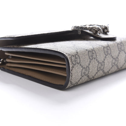 Gucci GG Supreme Monogram Mini Dionysus Chain Wallet Beige Taupe 7 of 10