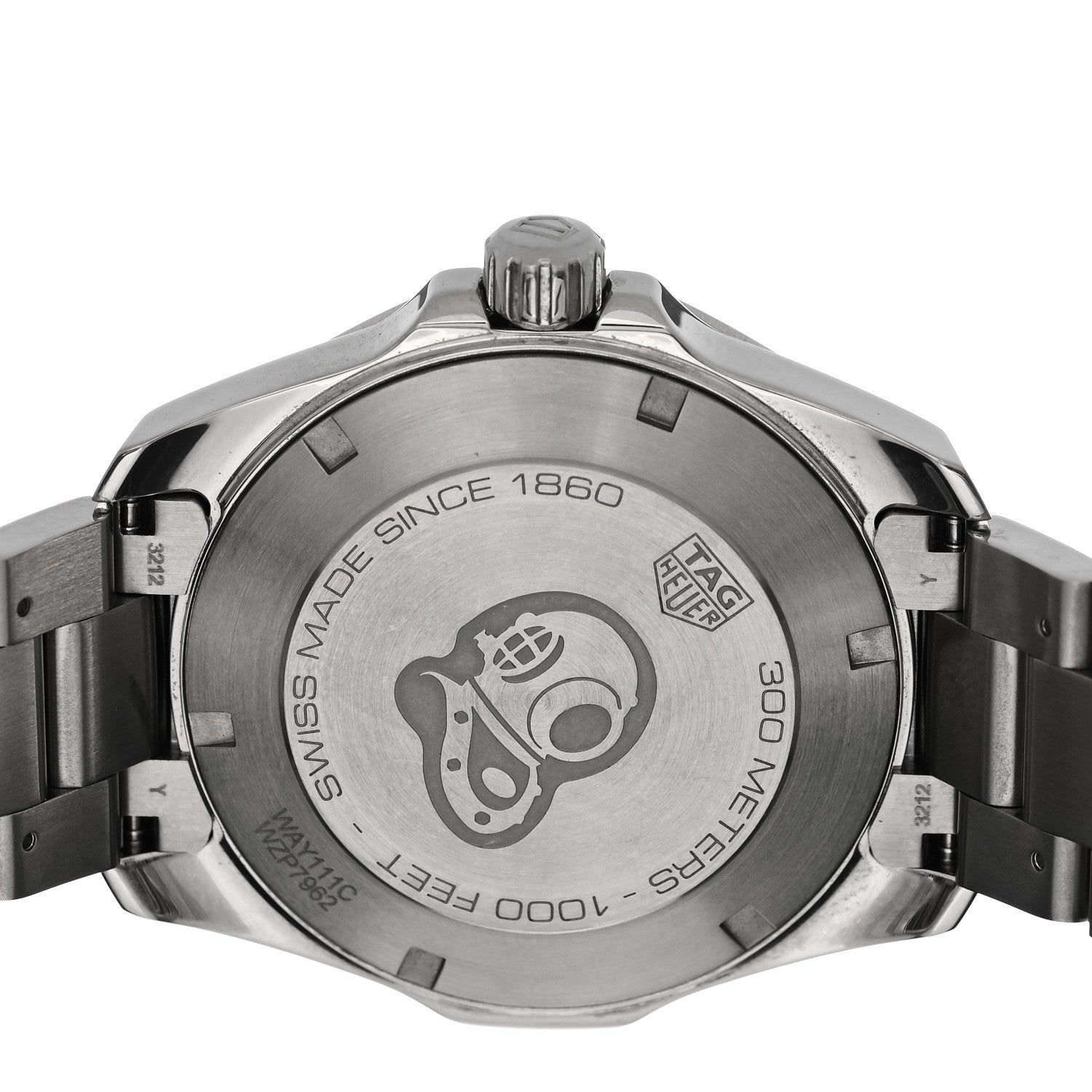 Tag Heuer Stainless Steel 41mm Aquaracer 300M Quartz Watch Blue WAY111C 4 of 5