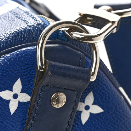 Louis Vuitton Monogram Escale Keepall Bandouliere 50 Blue 11 of 14
