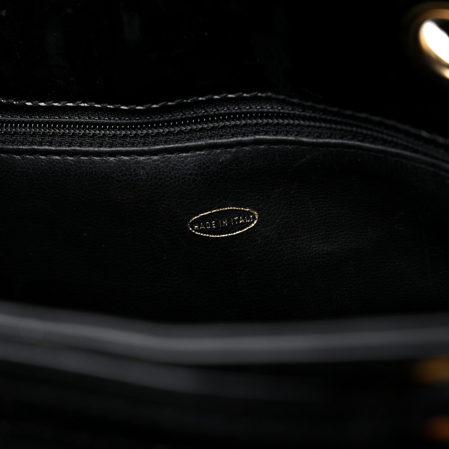 Patent CC Drawstring Backpack Black