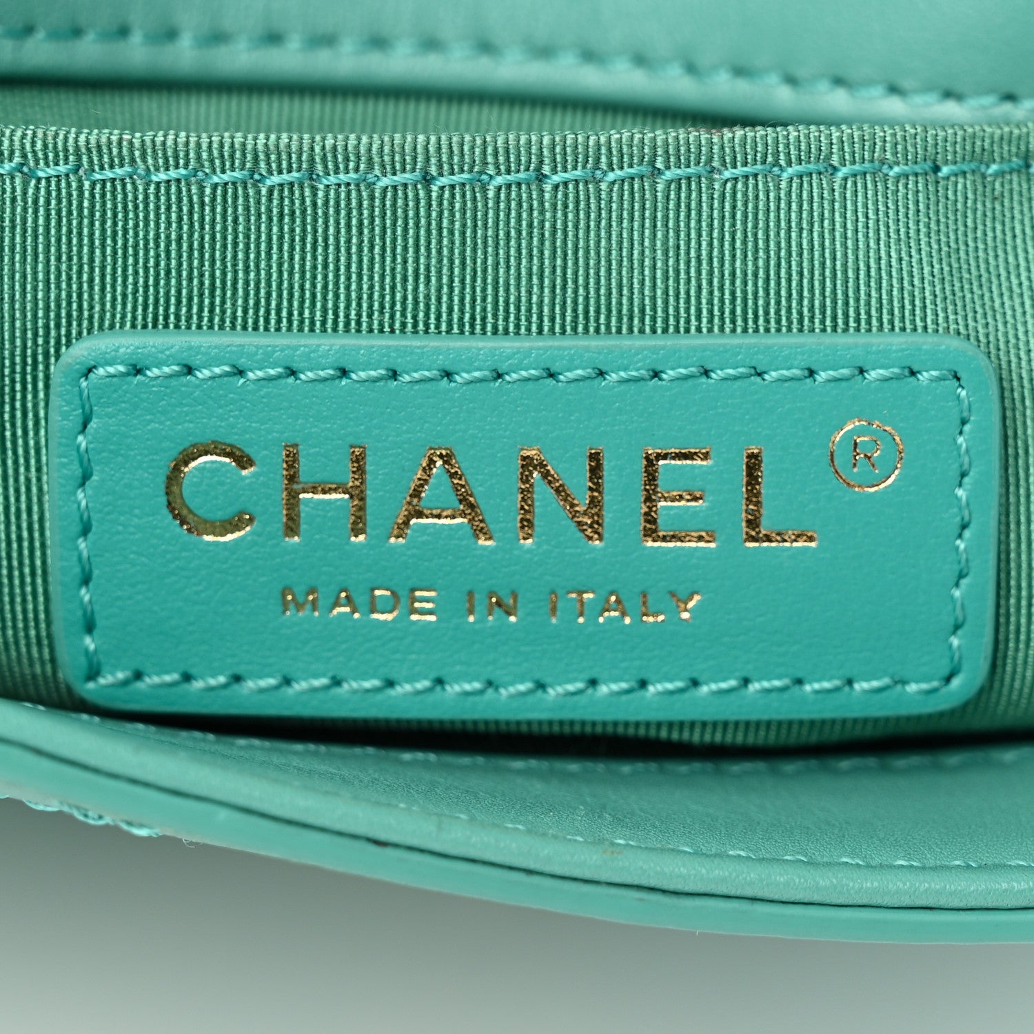 Chanel Calfskin Stitched Small Covered CC Flap Bag Green 6 of 16