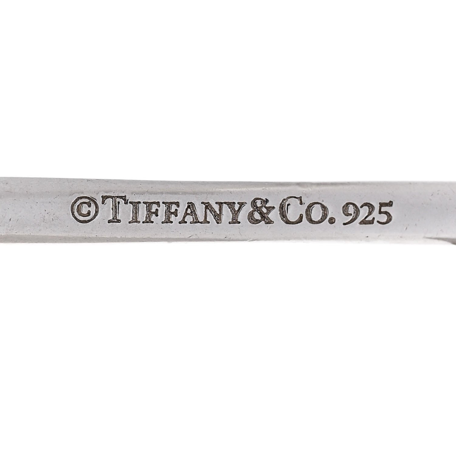 Tiffany Sterling Silver Oval Key Pendant 4 of 4