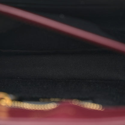 Saint Laurent Calfskin Y Quilted Monogram Toy Loulou Monogram Crossbody Bag Rouge Legion 6 of 14