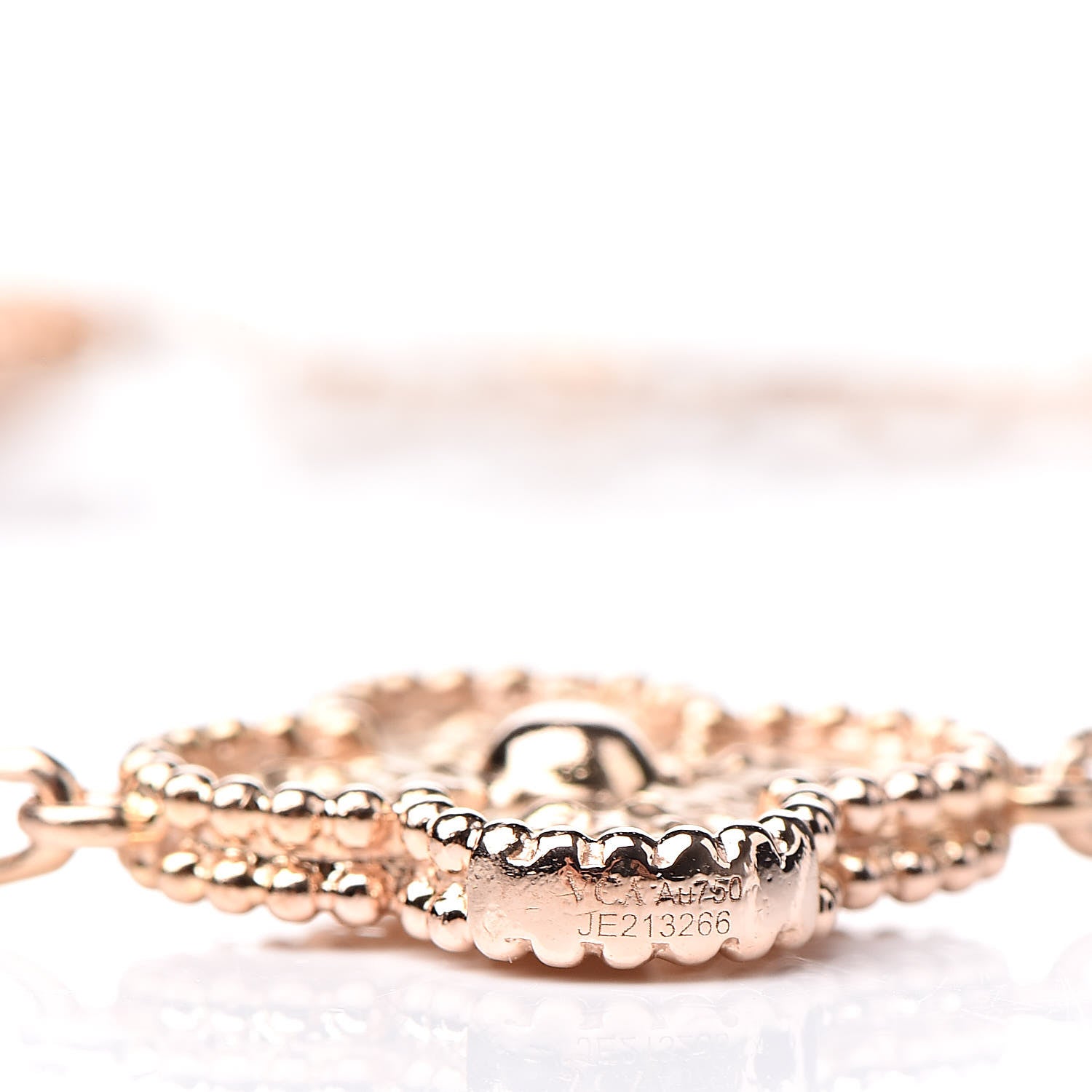 Van Cleef & Arpels 18K Rose Gold 5 Motifs Vintage Alhambra Bracelet 4 of 7