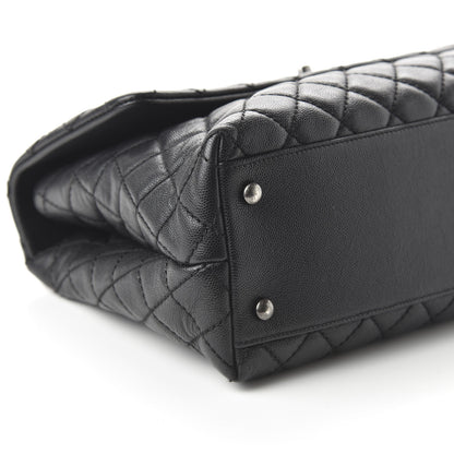 Chanel Caviar Quilted Medium Coco Handle Flap Black 6 of 11