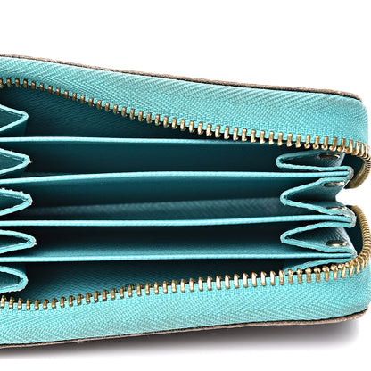 Louis Vuitton Monogram Zippy Multicartes Turquoise 4 of 9