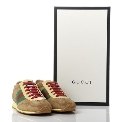 Gucci Suede Web Mens Rocket Sneakers 6 Nocciola Burro 9 of 9