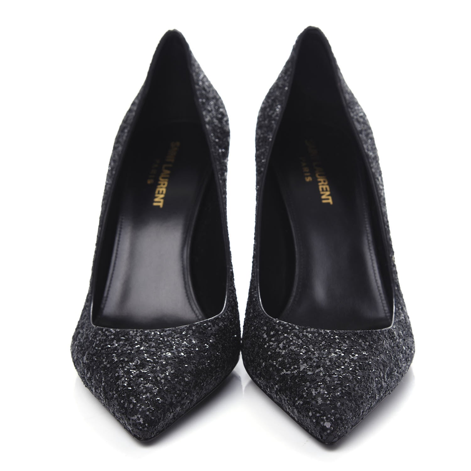 Saint Laurent Glitter Opyum 85 Pumps 39 Black 5 of 11