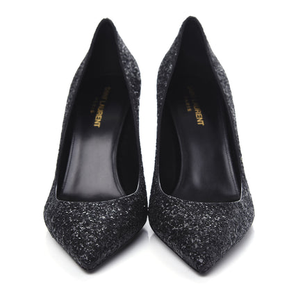 Saint Laurent Glitter Opyum 85 Pumps 39 Black 5 of 11