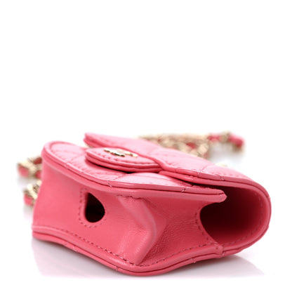 Chanel Lambskin Quilted Airpods Pro Case Coral 8 of 8